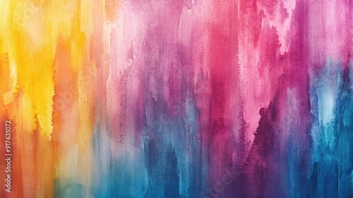 Art Watercolor and Acrylic smear blot. Interior painting. Abstract texture color stain horizontal long wall background