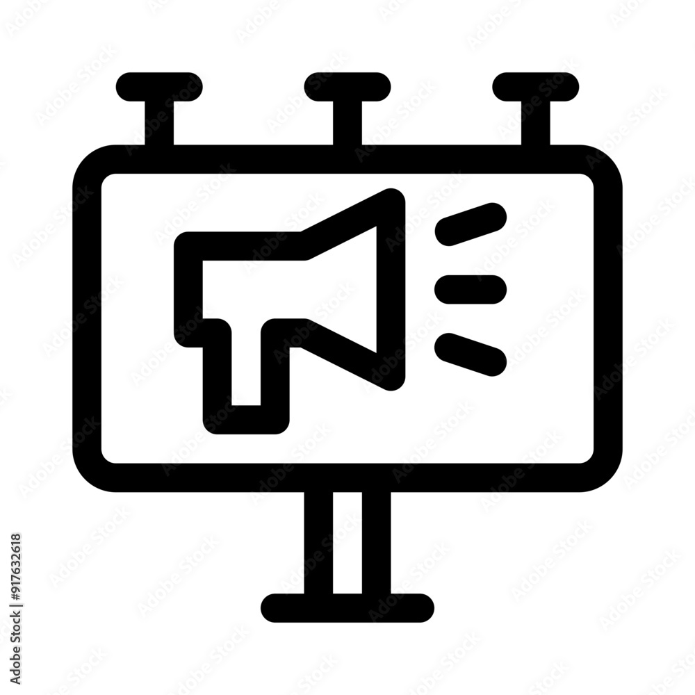 advertisement line icon advertisement line icon