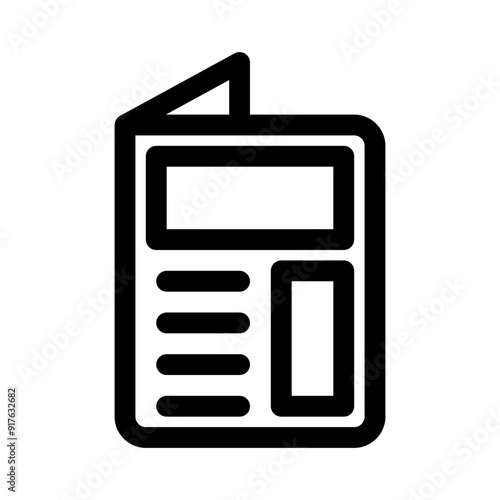leaflet line icon