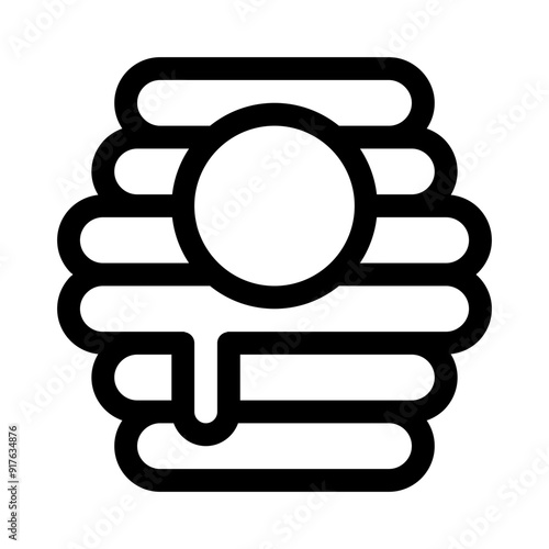 beehive line icon