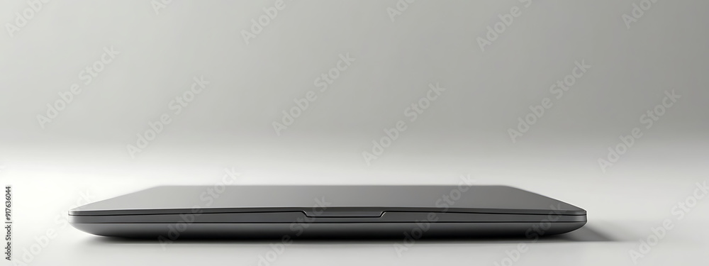 High-Resolution Mock-Up of a Sleek Laptop with a Matte Finish and Thin Bezel on a Plain White Background, Featuring Generous Copy Space for Branding or Custom Graphics High-Resolution Mock-Up of a Sleek Laptop with a Matte Finish and Thin Bezel on a Plain White Background, Featuring Generous Copy Space for Branding or Custom Graphics