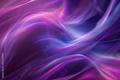 Wallpaper Mural Abstract Purple and Blue Light Waves Torontodigital.ca