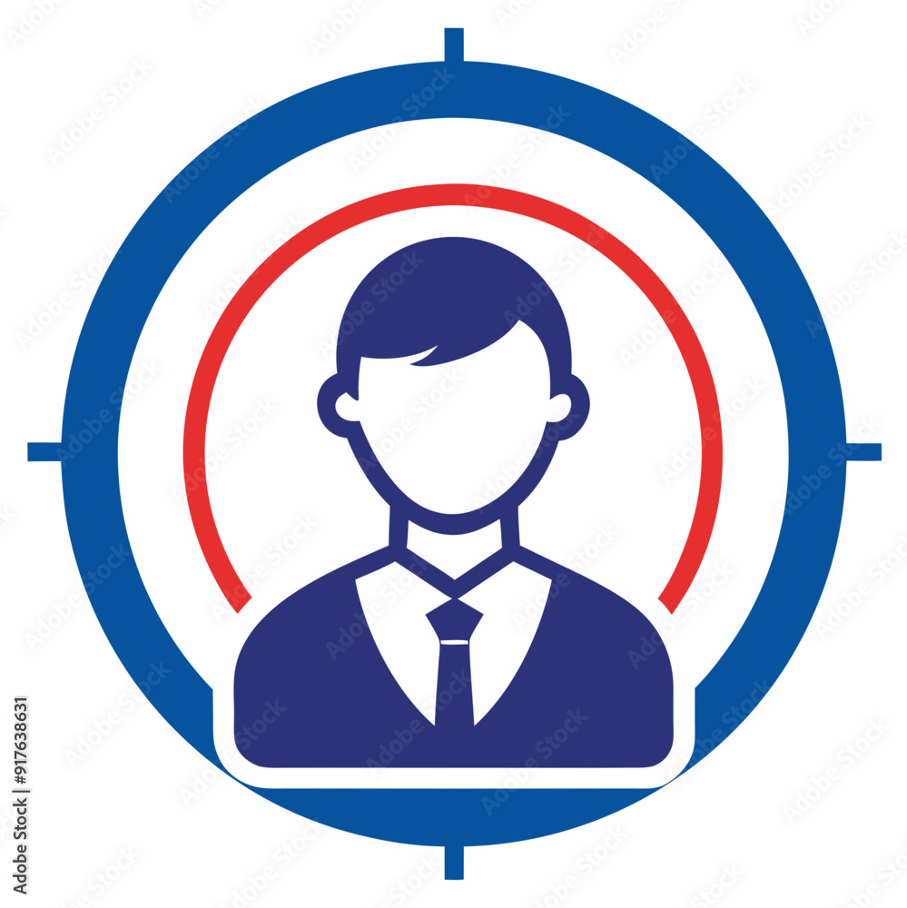Creative target employee icon. vector dual-tone icon for your website, mobile, presentation, and logo design. Vector art Illustration. Creative target employee icon. vector dual-tone icon for your website, mobile, presentation, and logo design. Vector art Illustration.