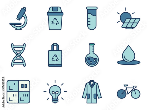eco friendly lab icon symbol vector template collection