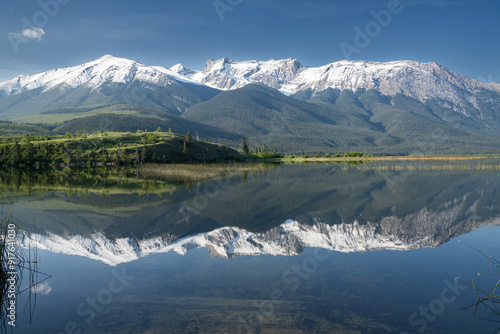 Beautiful landscape near Jasper National park,  Alberta, Canada  photo