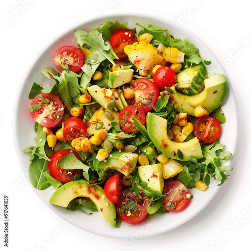 Fresh and healthy salad in a bowl