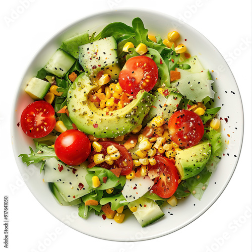 Fresh and healthy salad in a bowl