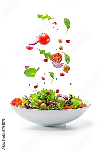 Fresh and healthy salad in a bowl