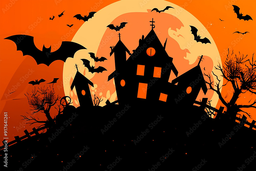 Halloween vector illustration background Halloween vector illustration background