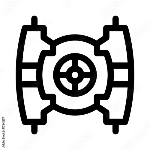 brake pads line icon