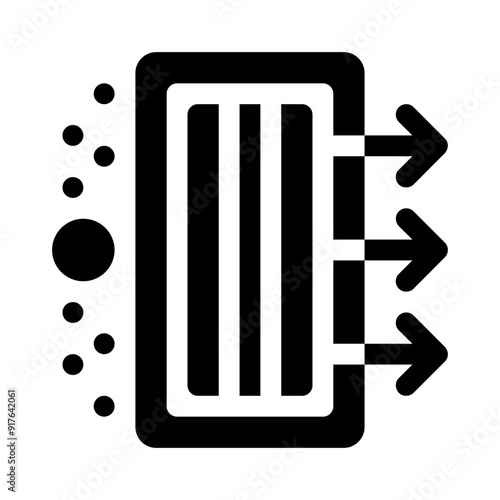 air filter glyph icon