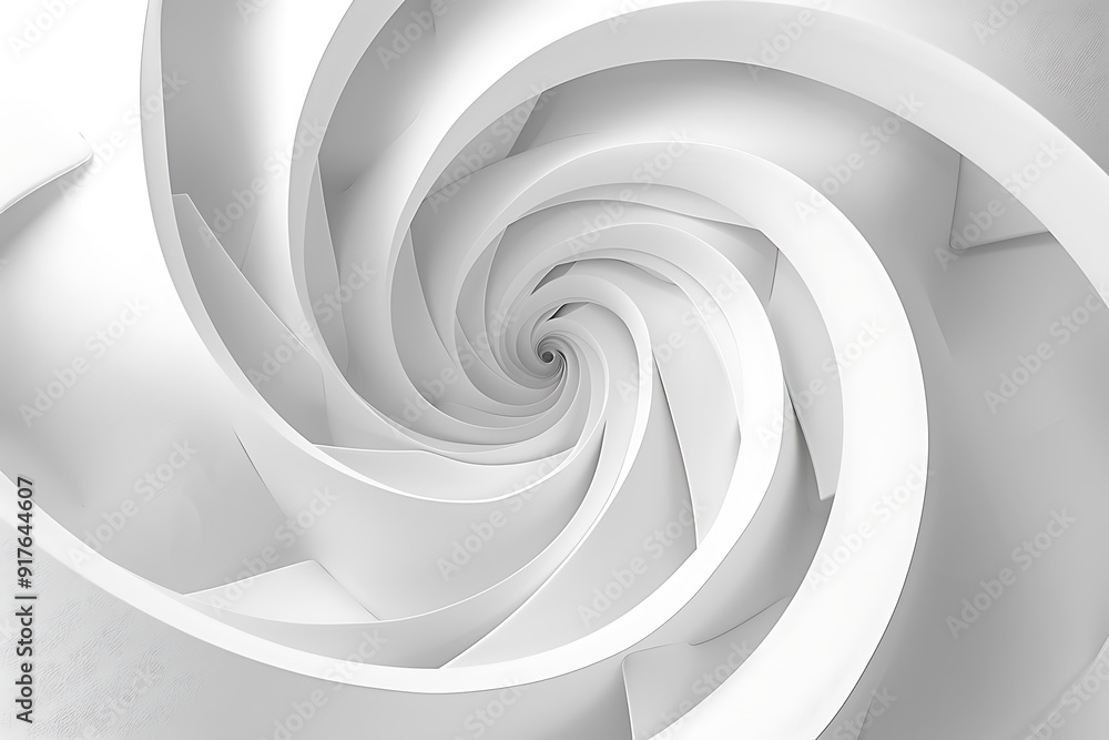 Abstract White Spiral Abstract White Spiral