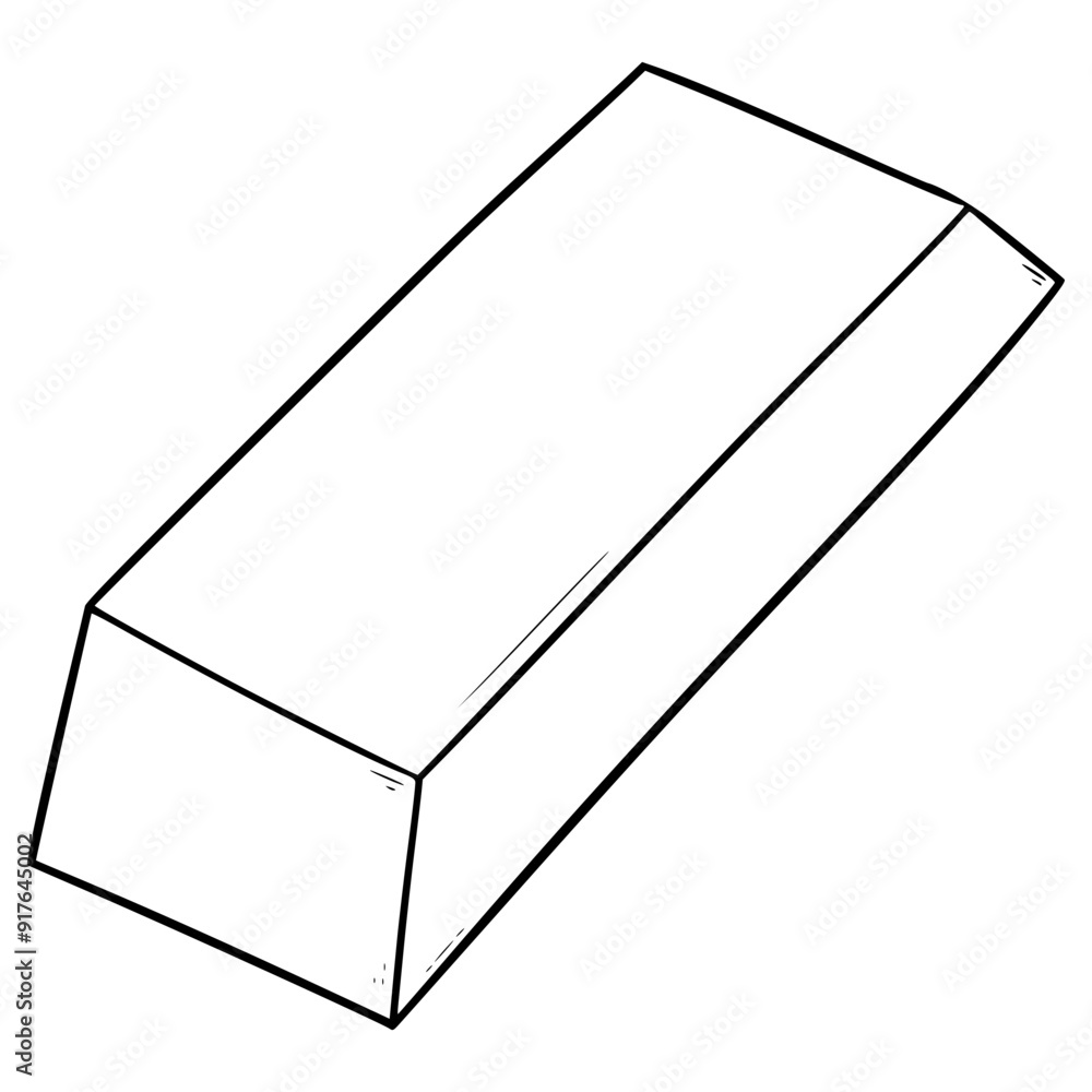gold bar illustration hand drawn outline vector gold bar illustration hand drawn outline vector
