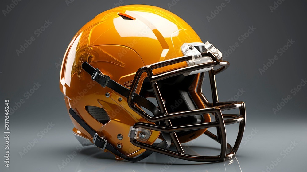 Fototapeta premium A photo of a football helmet