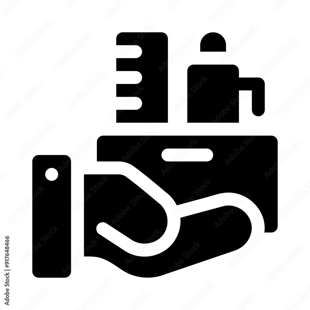 Obraz premium education glyph icon