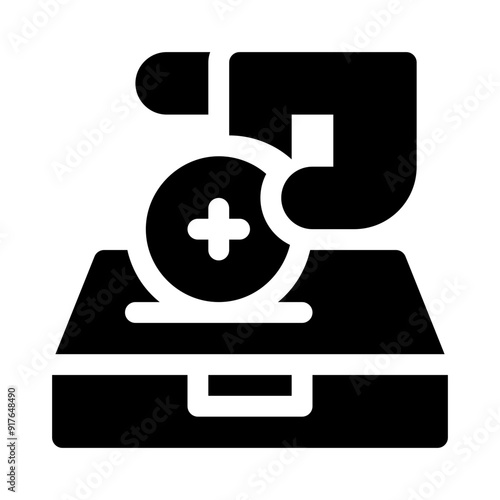 fundraising glyph icon
