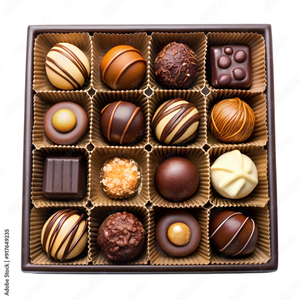 Box of chocolate candies Box of chocolate candies