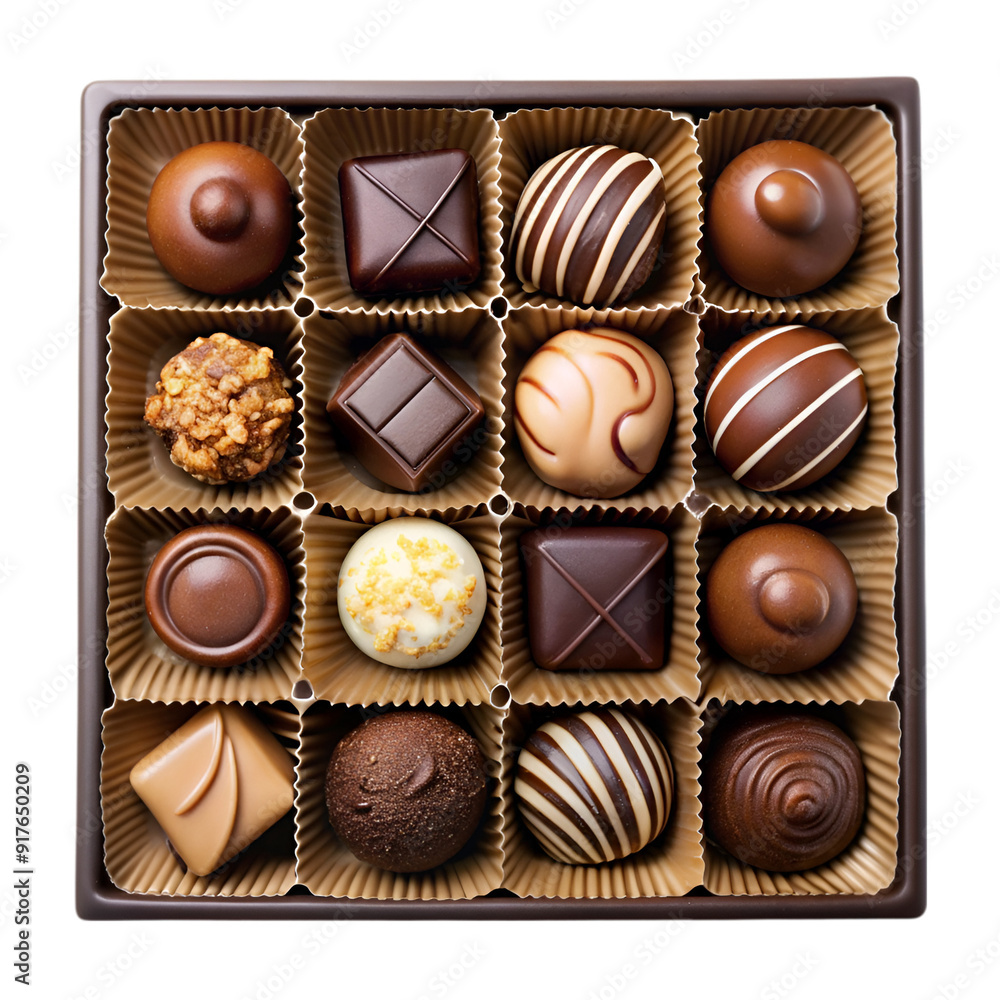 Box of chocolate candies Box of chocolate candies