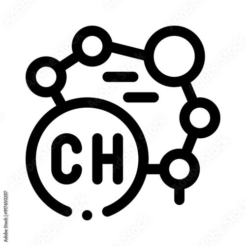 chemical bond line icon