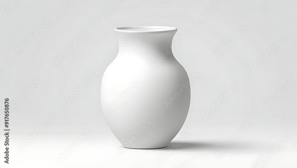 High-Resolution Mock-Up of a Simple White Ceramic Vase with a Smooth Finish and Elegant Shape on a Plain White Background, Featuring Generous Copy Space for Custom Designs or Branding High-Resolution Mock-Up of a Simple White Ceramic Vase with a Smooth Finish and Elegant Shape on a Plain White Background, Featuring Generous Copy Space for Custom Designs or Branding