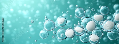 Wallpaper Mural  Aspirin Molecule in a Calming Pastel Green Background for Pain Relief Concepts Design  Torontodigital.ca