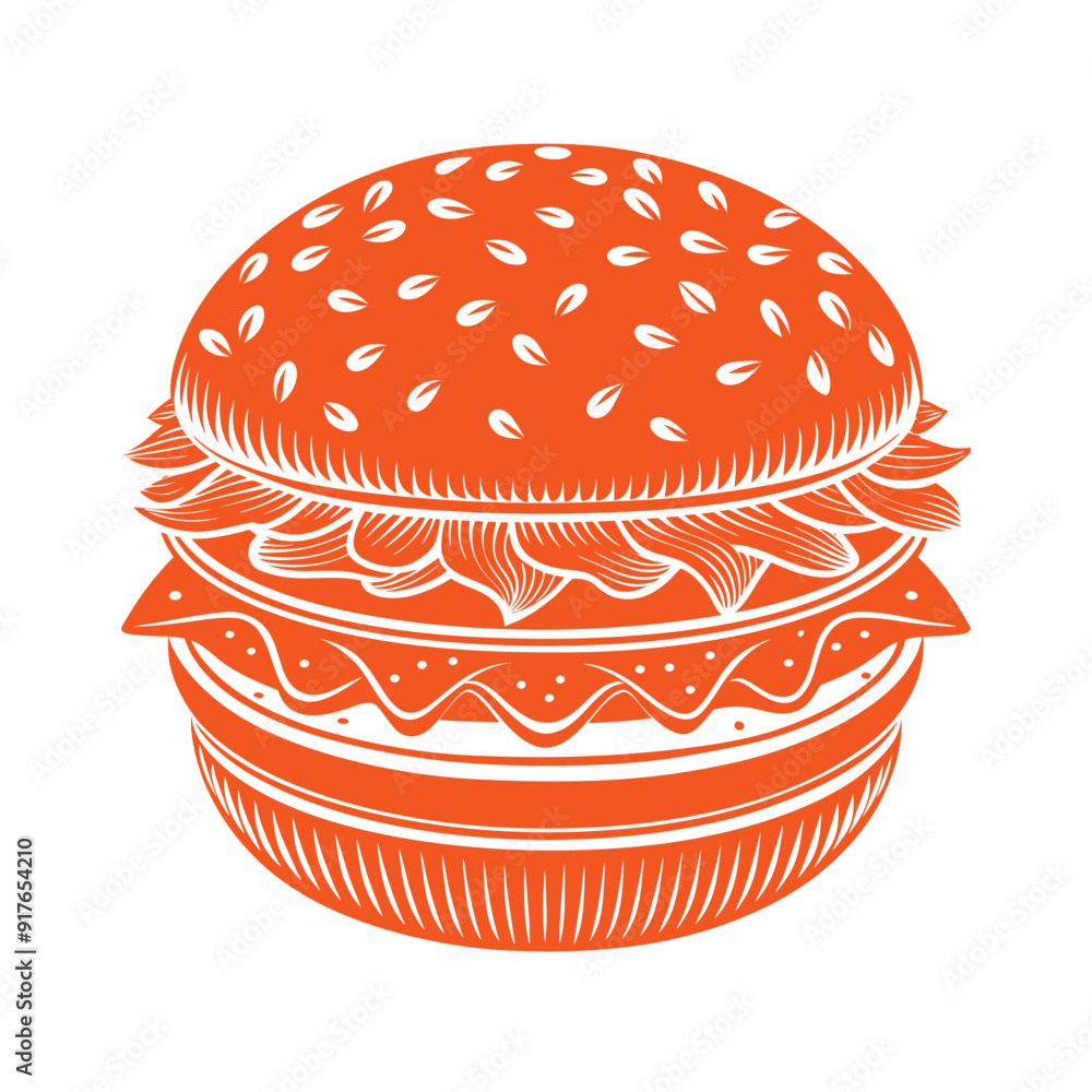 Hamburger Editable Vector Design. Generated With AI Hamburger Editable Vector Design. Generated With AI