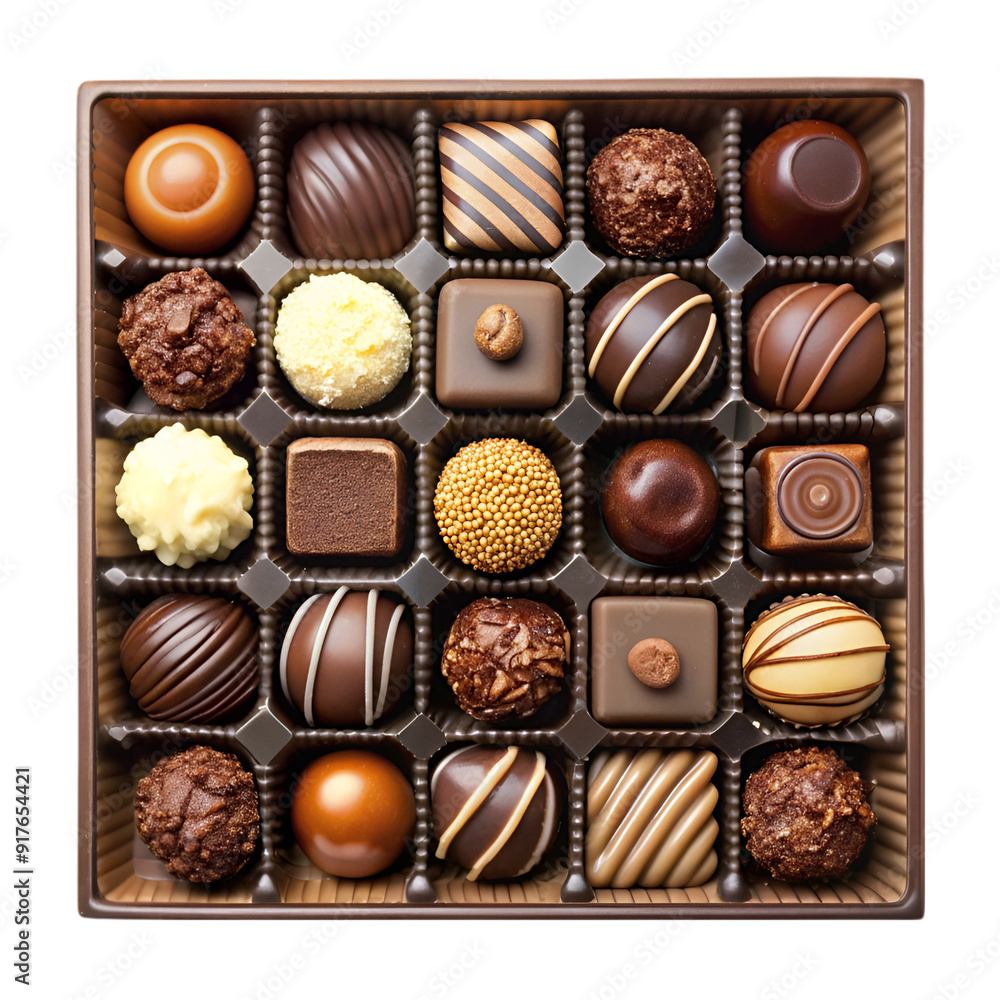 Box of chocolate candies Box of chocolate candies