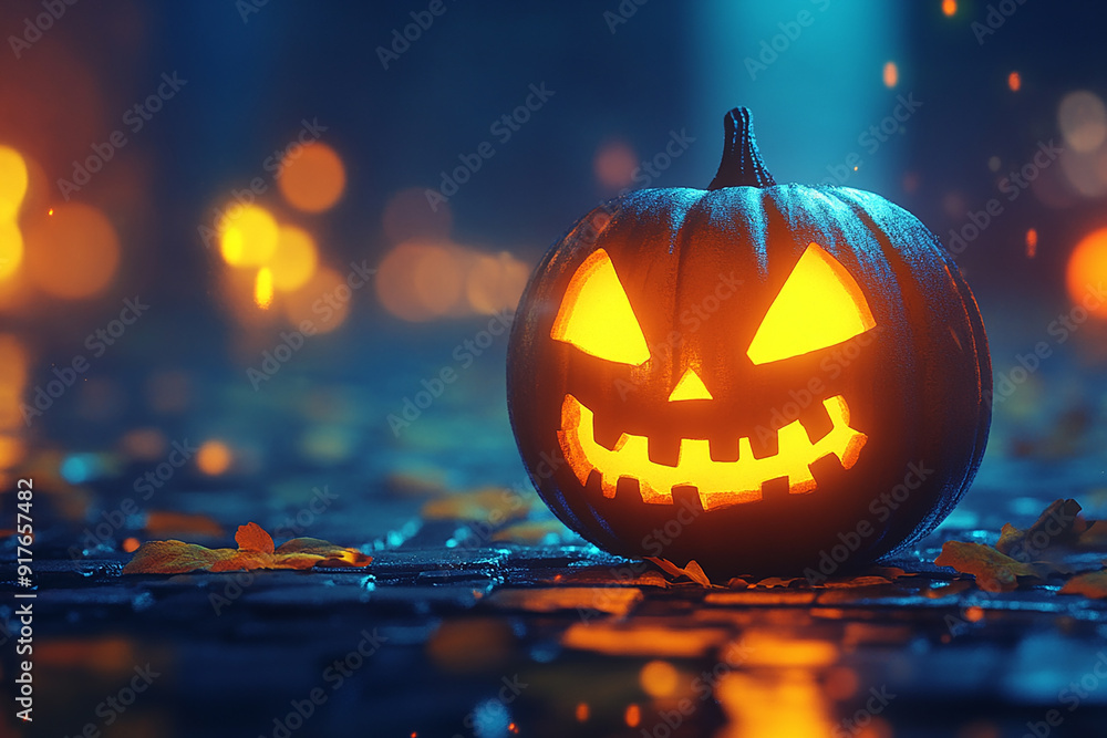 3d Halloween background, Halloween theme background, cute Halloween activity theme scene 3d Halloween background, Halloween theme background, cute Halloween activity theme scene