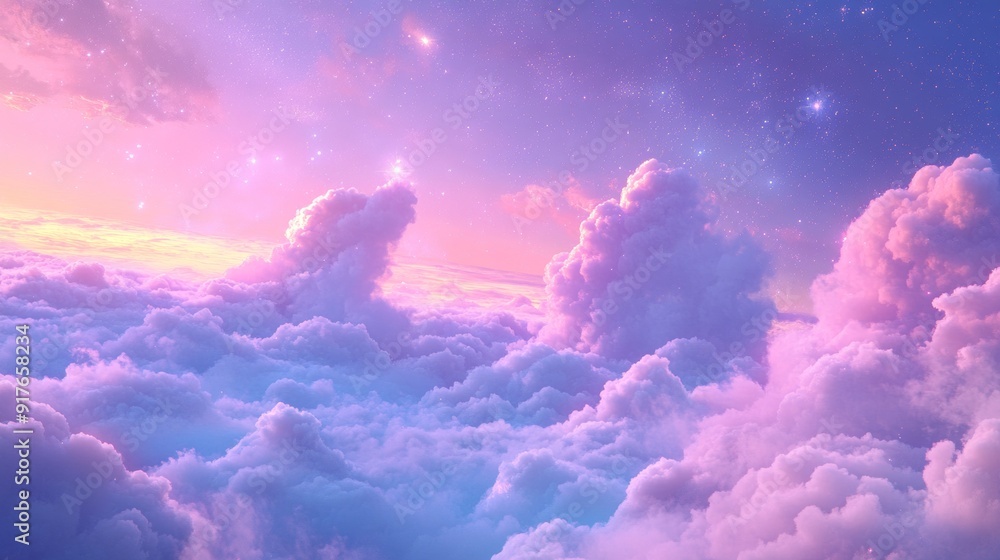 Ethereal Dreamscape of Sparkling Stars Ethereal Dreamscape of Sparkling Stars