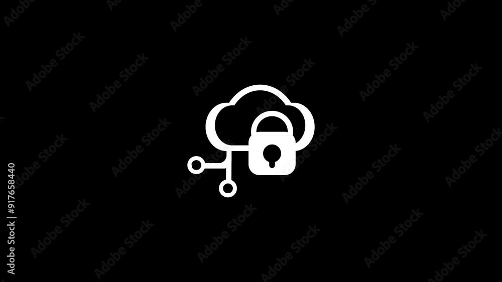 Lock icon concept.Electronic documents protection. cyber lock icon and technology protection, safe, safety icon on black background. Lock icon concept.Electronic documents protection. cyber lock icon and technology protection, safe, safety icon on black background.
