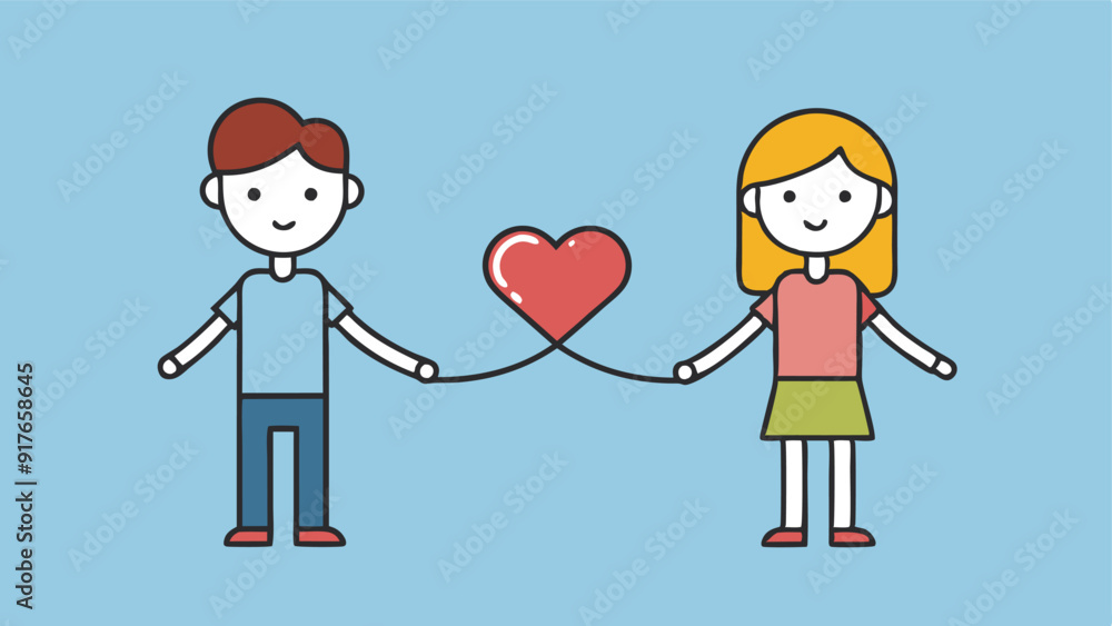 couple with hearts in hands vector illustration design couple with hearts in hands vector illustration design