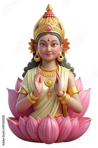 Divine Hindu goddess Parvati