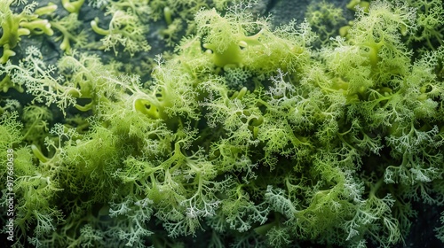 Irish sea moss on background. Generative Ai