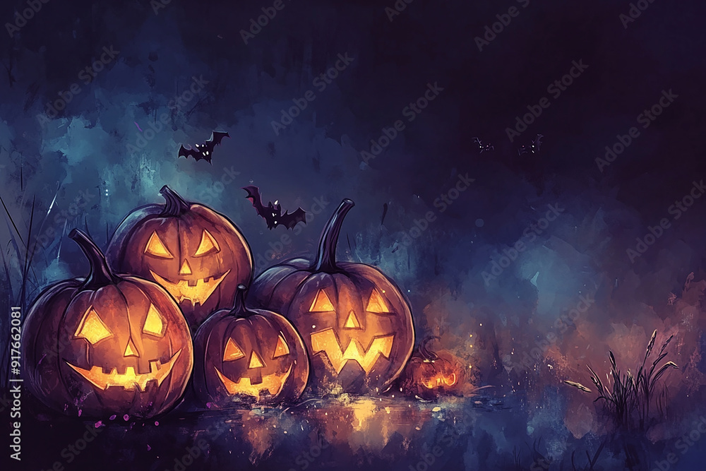 3d Halloween background, Halloween theme background, cute Halloween activity theme scene 3d Halloween background, Halloween theme background, cute Halloween activity theme scene