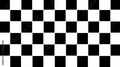 black and white checkered background. Abstract Seamless wave abstract lines stream 4K background loop