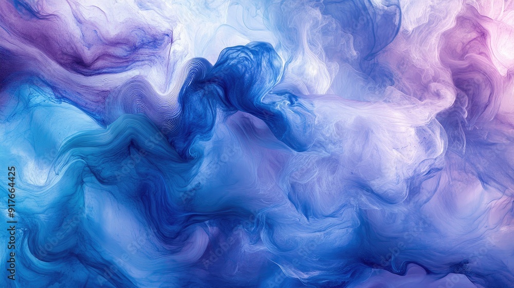 Abstract ink swirl background in shades of blue and purple, creating a dynamic and artistic visual effect Abstract ink swirl background in shades of blue and purple, creating a dynamic and artistic visual effect