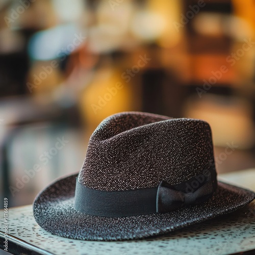 Elegant brown hat with a stylish band, perfect for fashion enthusiasts and special occasions.