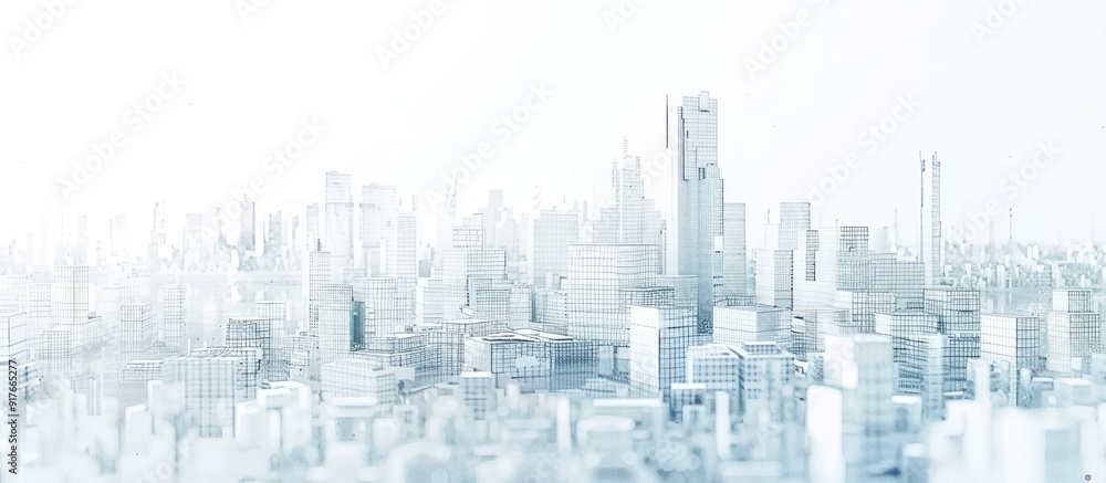 White Cityscape Skyline White Cityscape Skyline