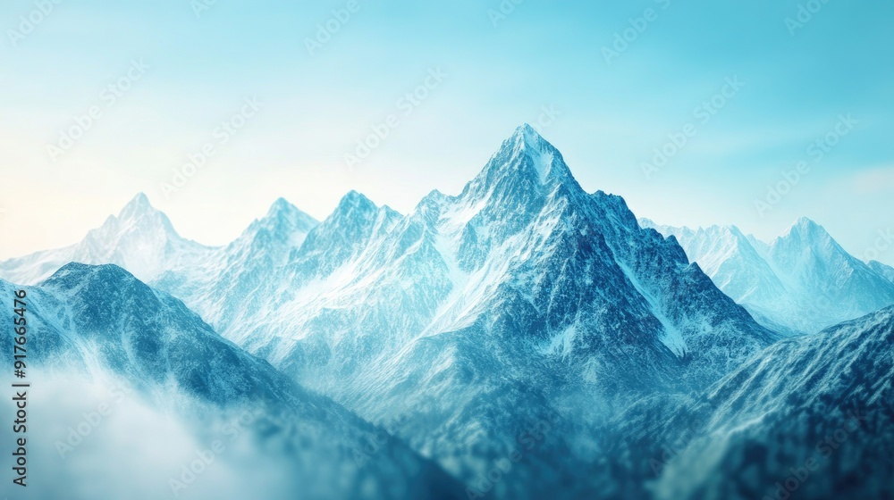 Blurred mountain landscape background with soft focus, ideal for nature and adventure themes Blurred mountain landscape background with soft focus, ideal for nature and adventure themes