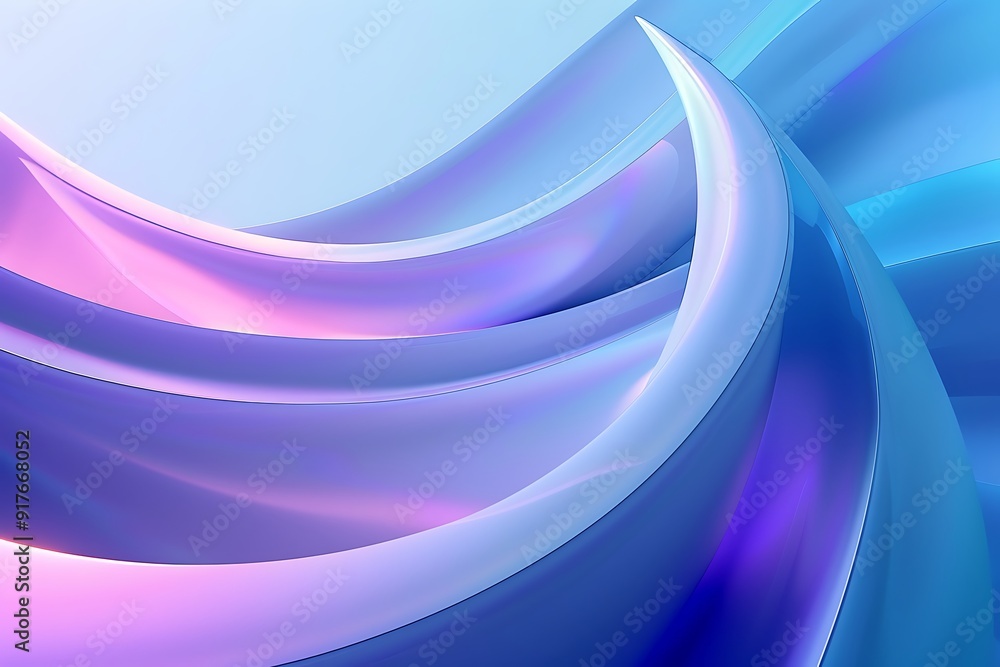 Fototapeta premium Abstract 3D Curved Shapes
