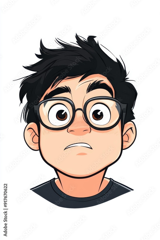 A quirky cartoon nerd with a big smile, showcasing fun fashion and techsavvy gear, minus the iconic eyeglasses. A quirky cartoon nerd with a big smile, showcasing fun fashion and techsavvy gear, minus the iconic eyeglasses.