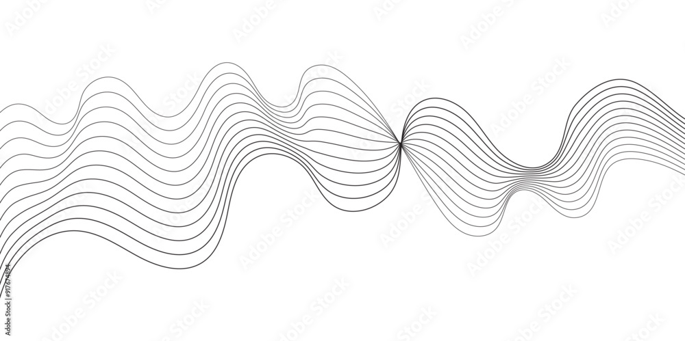 Abstract wave blend lines on transparent background. Design for banner, wallpaper, background and many more. Undulate Grey Wave Swirl, frequency sound wave, twisted curve lines with blend effect. Abstract wave blend lines on transparent background. Design for banner, wallpaper, background and many more. Undulate Grey Wave Swirl, frequency sound wave, twisted curve lines with blend effect.