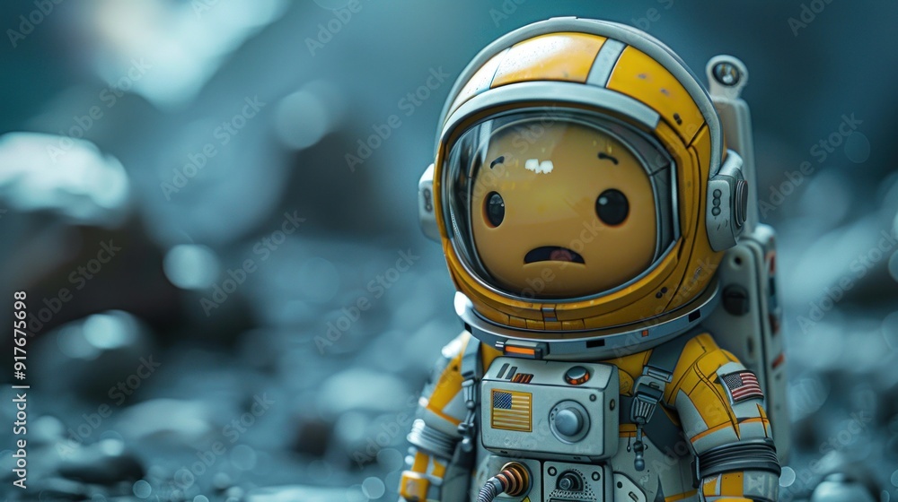 Fototapeta premium A Curious Astronaut