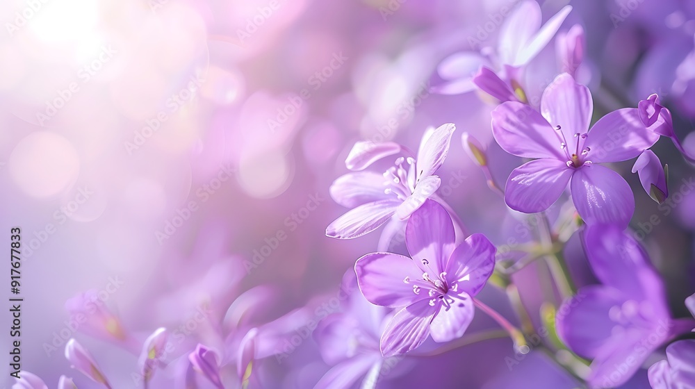 Soft violet floral background for springtime Soft violet floral background for springtime