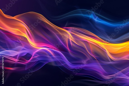 Abstract Colorful Waves