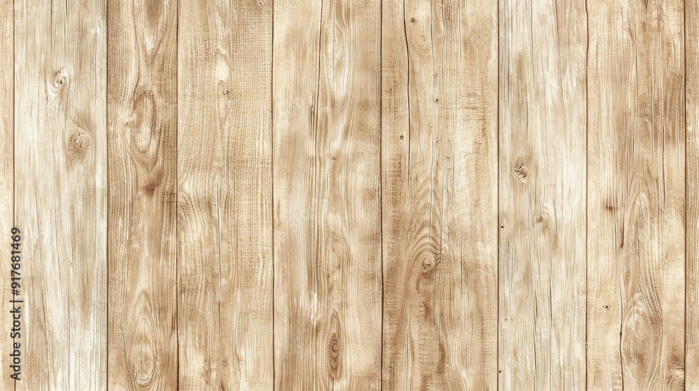 Fototapeta premium Light brown vertical wooden pattern in WPC