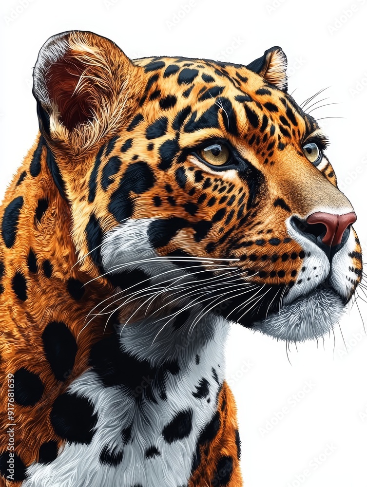 Obraz premium Close-up Portrait of a Leopard