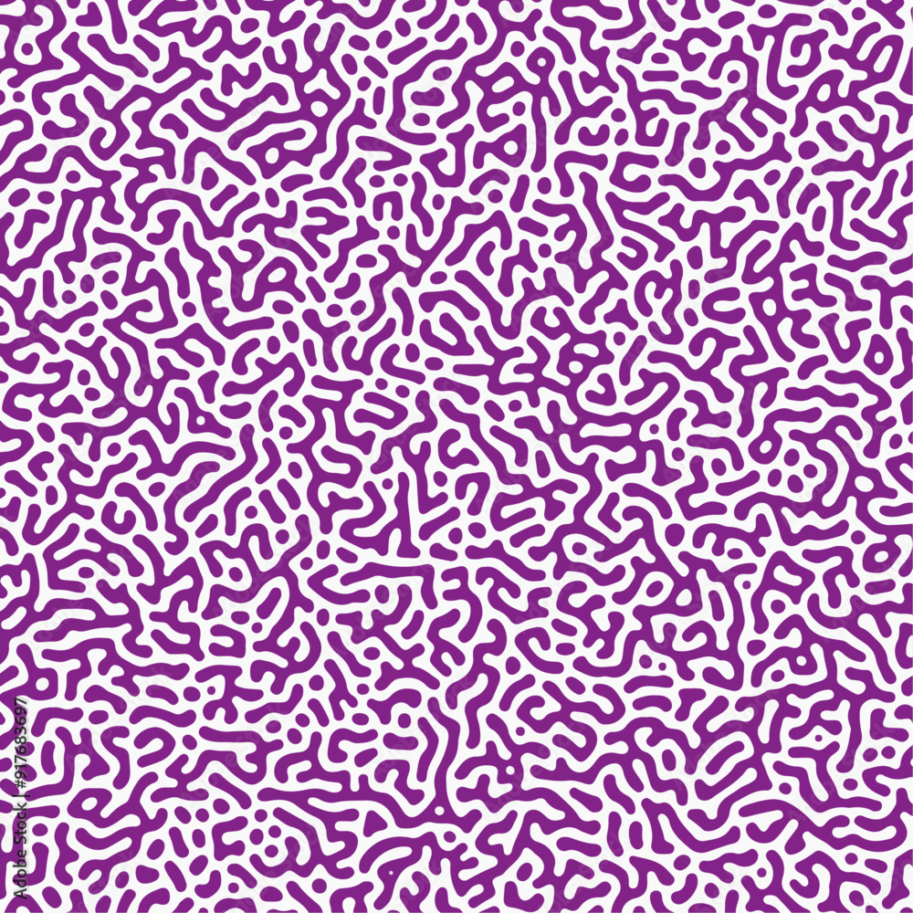Abstract turing pattern background. White and Purple color algorithm ...