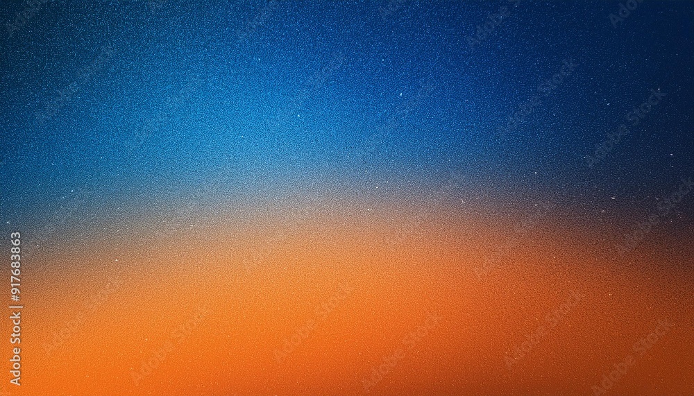 Blue Meets Orange: Dark Grainy Gradient Banner with Copy Space Blue Meets Orange: Dark Grainy Gradient Banner with Copy Space