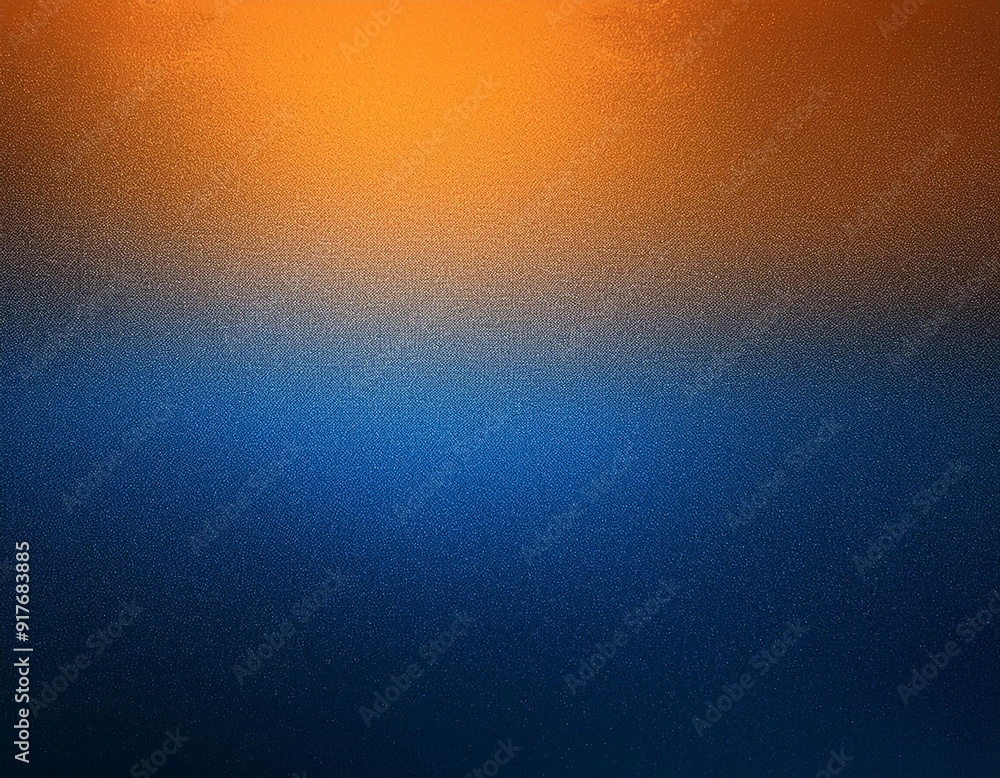 Bold Blend: Blue-Orange Gradient with Grainy Dark Texture Bold Blend: Blue-Orange Gradient with Grainy Dark Texture